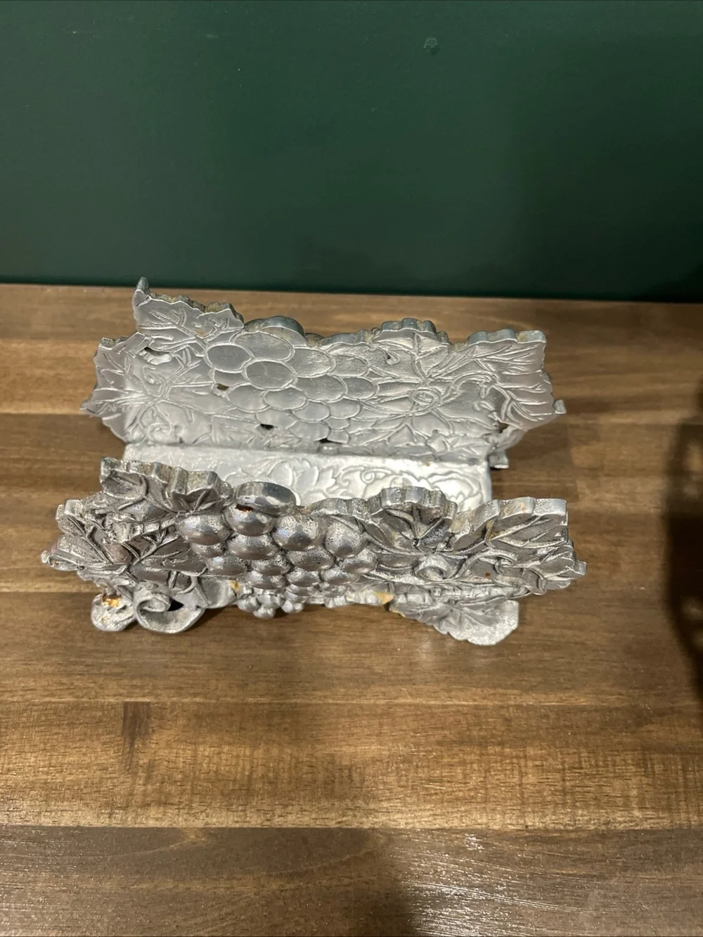 Arthur Court Silver Grape Vine Serving Bowl and Napkin Holder